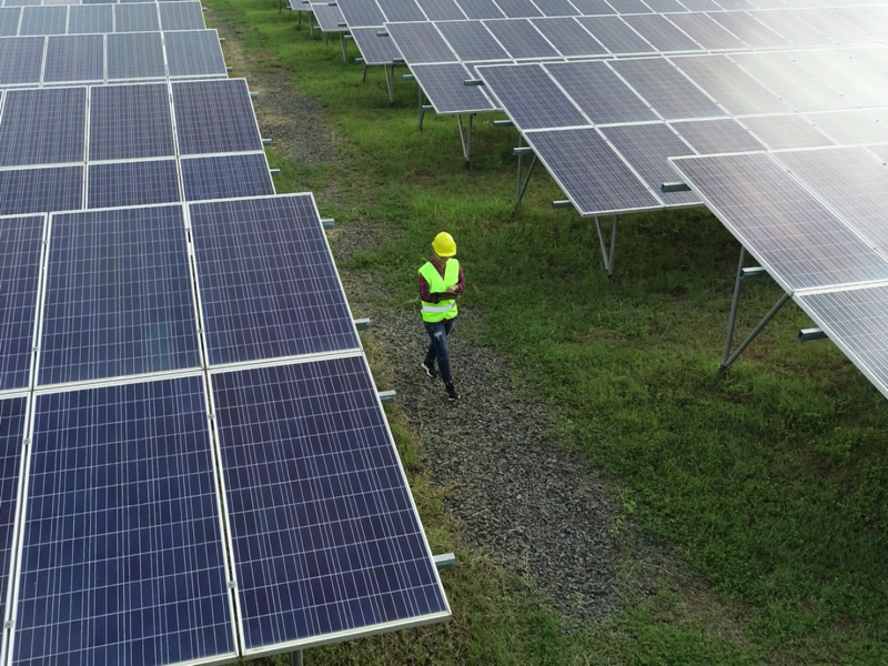 Solar power plant survey